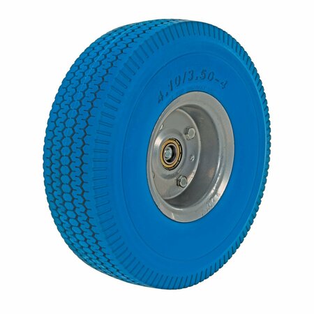 VESTIL Blue Urethance Solid Foam 10 Inch Wheel UFBL-10-WHL-58